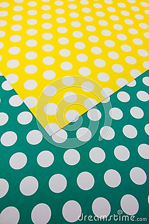 Colorful dot craft paper Stock Photo