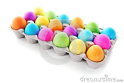 Colorful Easter eggs Stock Photo