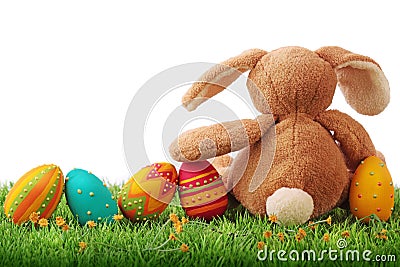 Colorful easter eggs Stock Photo