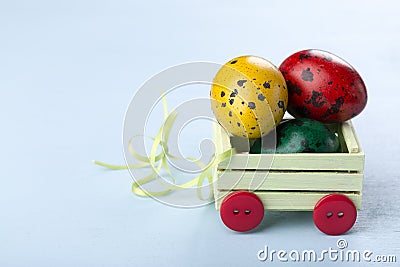 Colorful Easter eggs Stock Photo