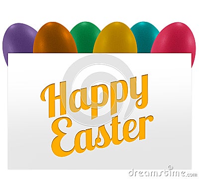 Colorful eggs easter Stock Photo