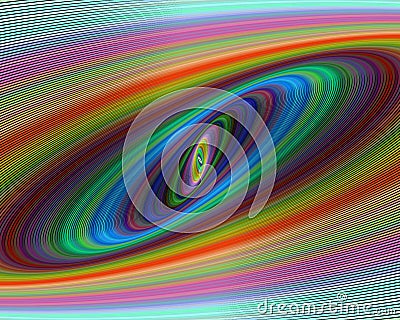 Colorful ellipse fractal design background Vector Illustration