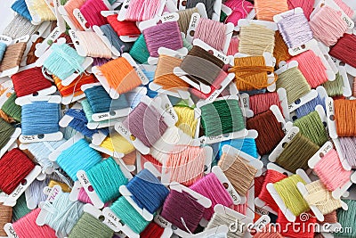 Colorful Embroidery Thread Stock Photo