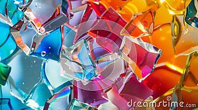 Colorful Emitter Glass Stock Photo
