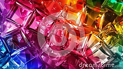 Colorful Emitter Glass Stock Photo
