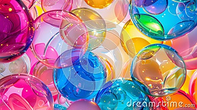 Colorful Emitter Glass Stock Photo