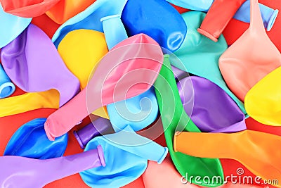 Colorful empty baloons Stock Photo