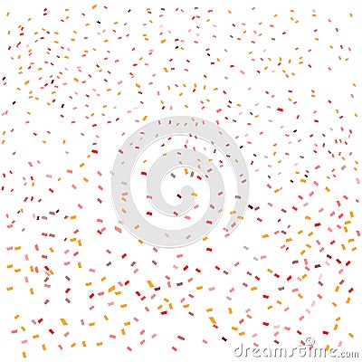 Colorful explosion of confetti. Vector illustration. Grainy abstract multicolored texture. Vector Illustration