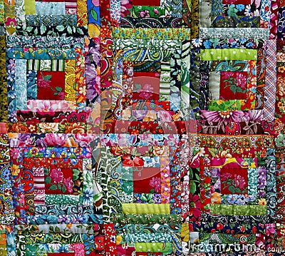 Colorful fabric texture Stock Photo