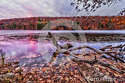 Colorful fall scenery landscapes. Stock Photo