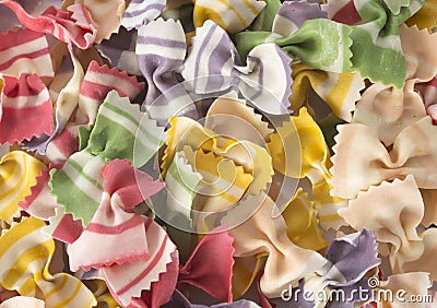 Colorful farfalle Stock Photo