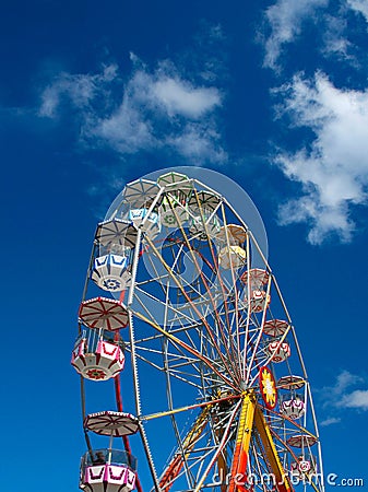 Colorful Ferris wheel Stock Photo