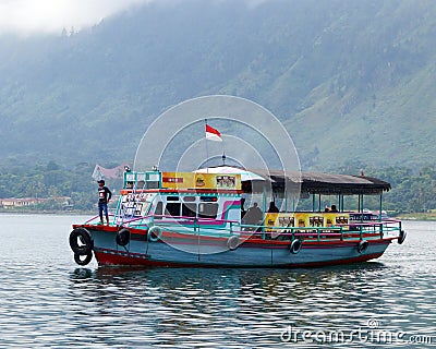 Colorful ferry boat Editorial Stock Photo