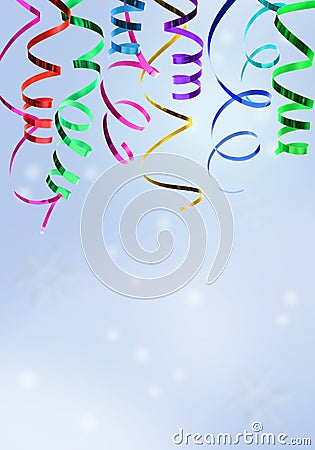 Colorful festive ribbon Stock Photo