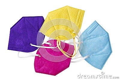 Colorful FFP2 masks Stock Photo