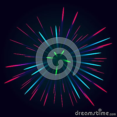 Colorful firework vector Vector Illustration