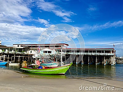 Colorful fishing boat Editorial Stock Photo