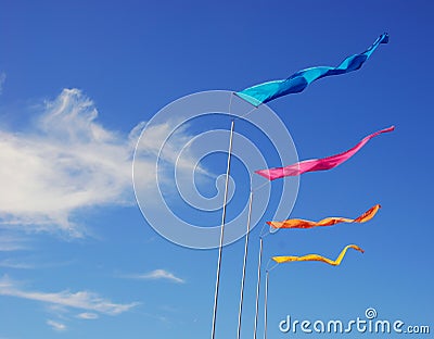 Colorful Flags Stock Photo