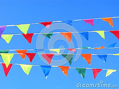 Colorful flags Stock Photo