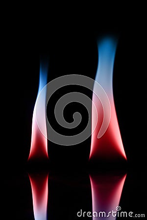 Colorful flame Stock Photo