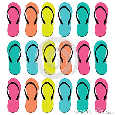 Flips flops Vector Illustration