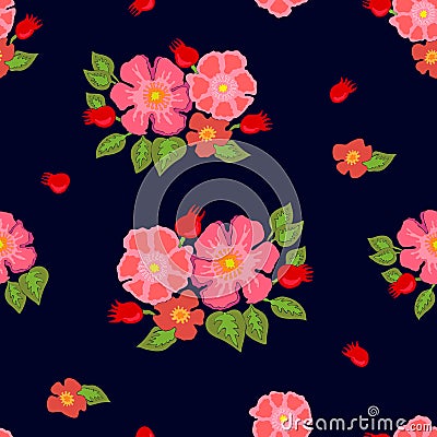 Colorful floral carpet. Vector Illustration