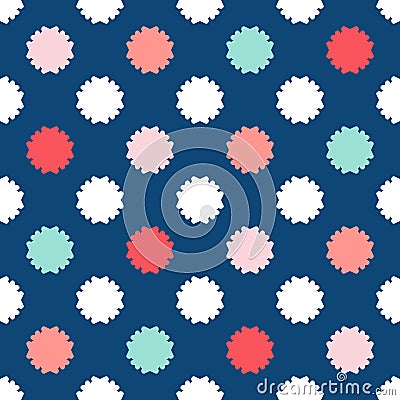 Colorful floral seamless pattern. Baby pattern. Boys pattern Vector Illustration