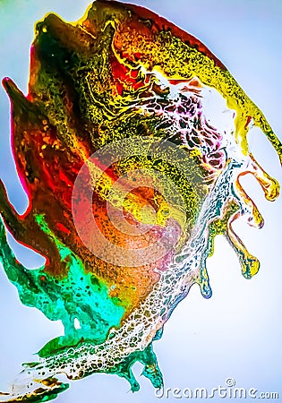 the colorful flow of the aorta Stock Photo