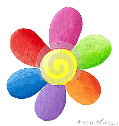 Colorful flower Cartoon Illustration