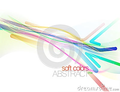 Colorful flowing with softness style Vector Illustration