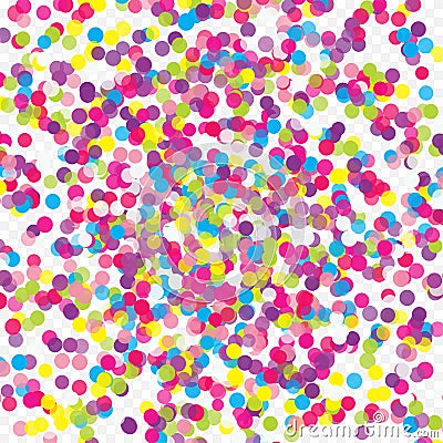 Colorful flying scattered elements Vector Illustration