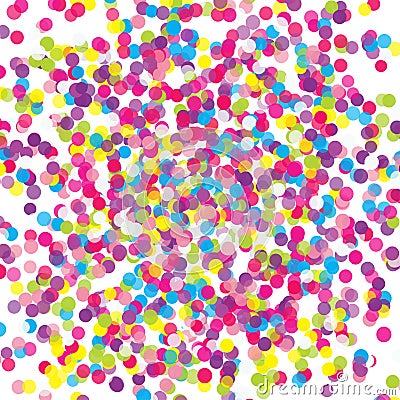 Colorful flying scattered elements Vector Illustration