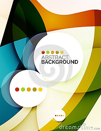 Colorful fresh modern abstract background Vector Illustration