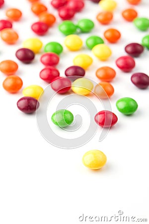 Colorful fruit candies Stock Photo