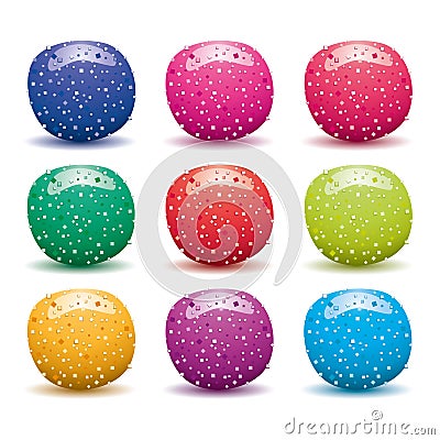 vector colorful fruit jellies Vector Illustration