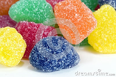 Colorful Fruit Jelly Candies Stock Photo