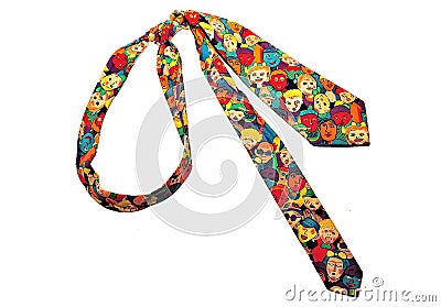 Colorful funny tie Stock Photo