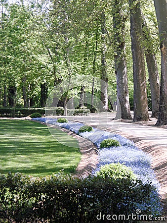 Colorful Gardens Of Aranjuez Palace. Stock Photo