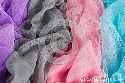 Colorful gauze background Stock Photo