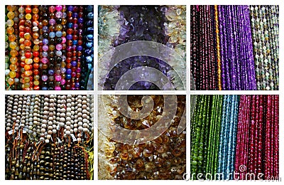 Colorful gemstones Stock Photo