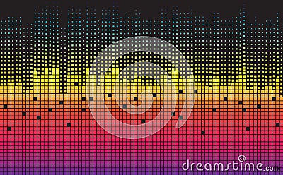 Colorful geometric background. Dynamic shapes composition Vector Illustration