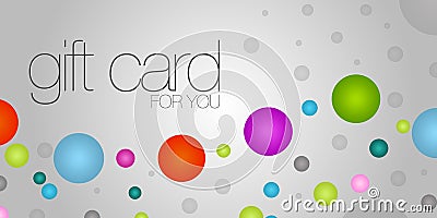 Colorful Gift Card Stock Photo