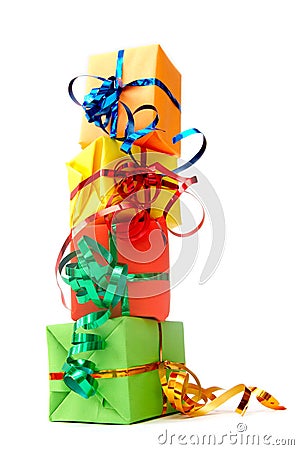 Colorful gifts Stock Photo