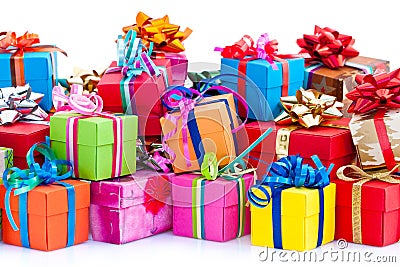 Colorful gifts box Stock Photo