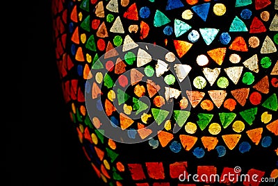 Colorful glass mosaic Stock Photo