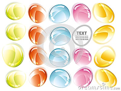 Colorful glass shape abstract background Stock Photo