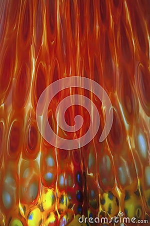 Colorful glass vase Stock Photo