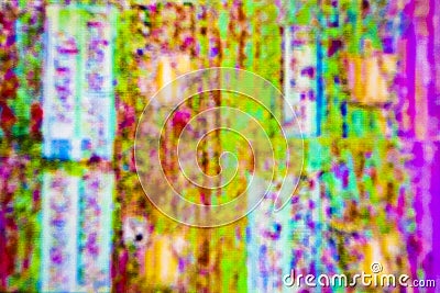 Colorful Glitch Pattern Stock Photo