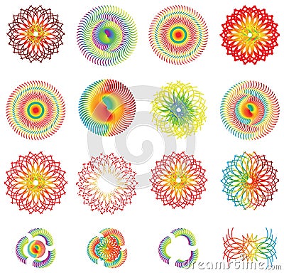 Colorful gradient Designs Vector Illustration