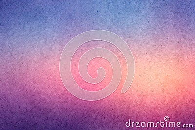 Colorful gradient watercolor paint on old paper with grain smudge dirty texture Stock Photo